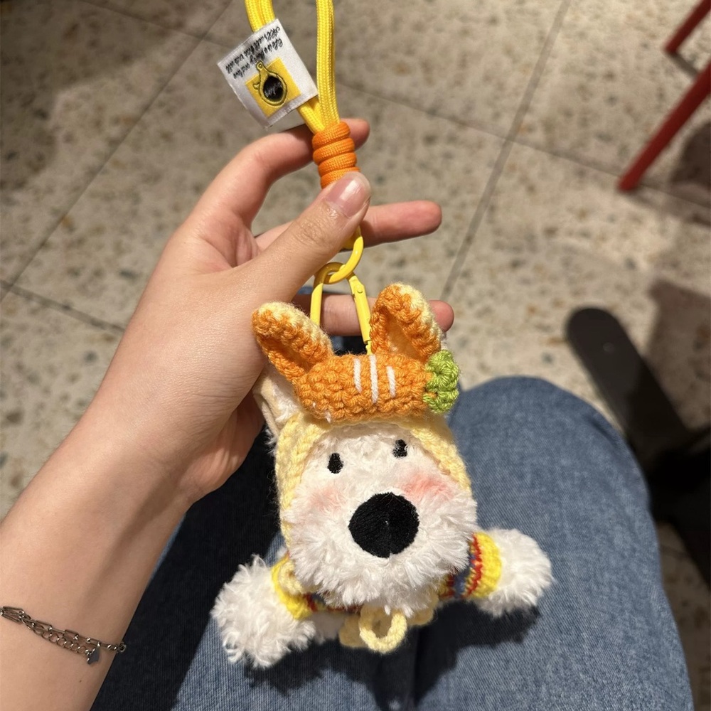 Scottie Plush Charm keychain carrot